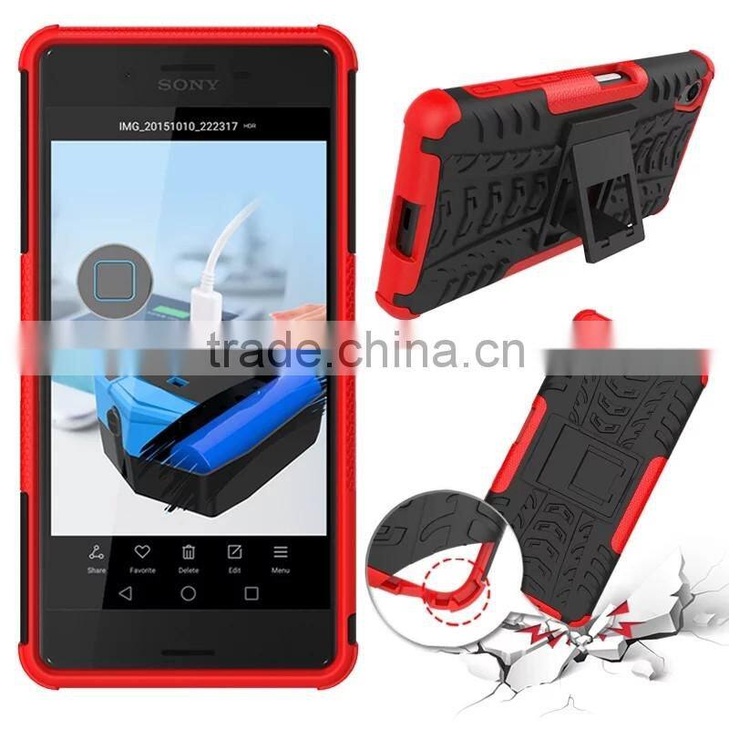PC with Silicon Stand shock proof case For Coolpad Dazen Note 3 Lite