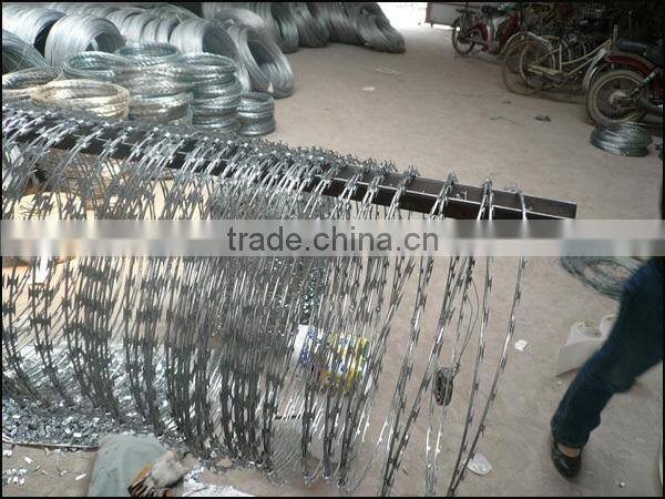galvanized barbed wire