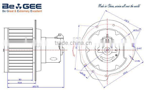 Fan Blower Motor For Ford F150/F250/F350 87-97/ Bronco 92-96