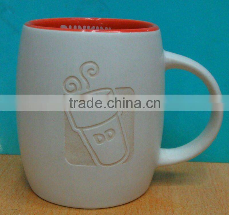 Newest promotional gifts of Laser engraved ceramic mug cup