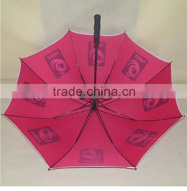 27 inch straight windproof advertising golf umbrella