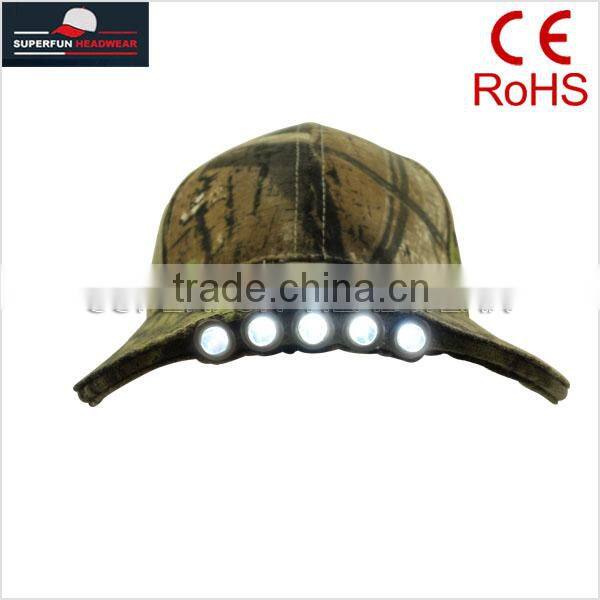 hot sale fashion LED light camouflage cap