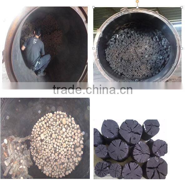 Energy-saving round wood charcoal carbonization stove kiln furnace 008615039052280