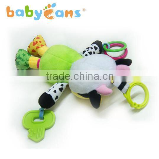 Babyfans Baby Cute Cow Cartoon Stuffed Music Toys china factory wholesale