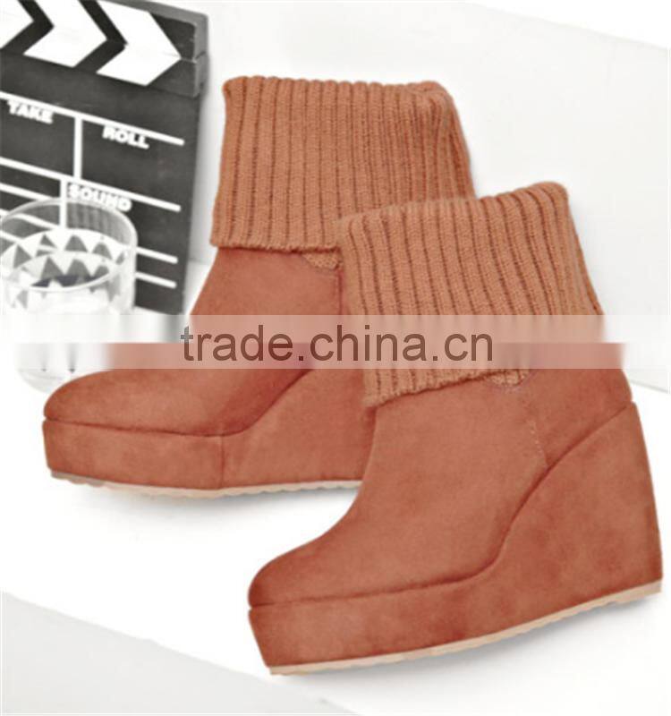 snow woman wedge hidden heel winter snow boots 12cm wedge heel shoes