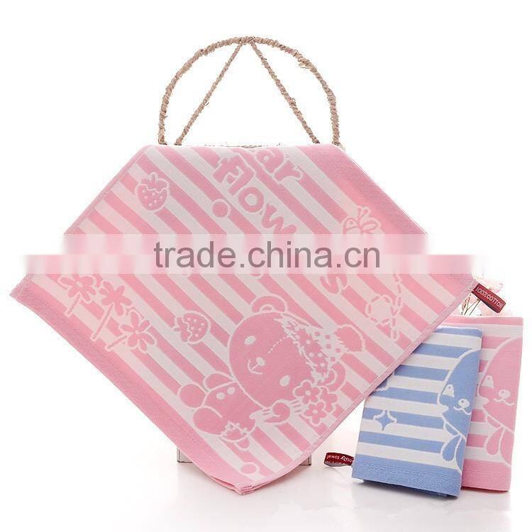 Children Square cotton three layers gauze face towel