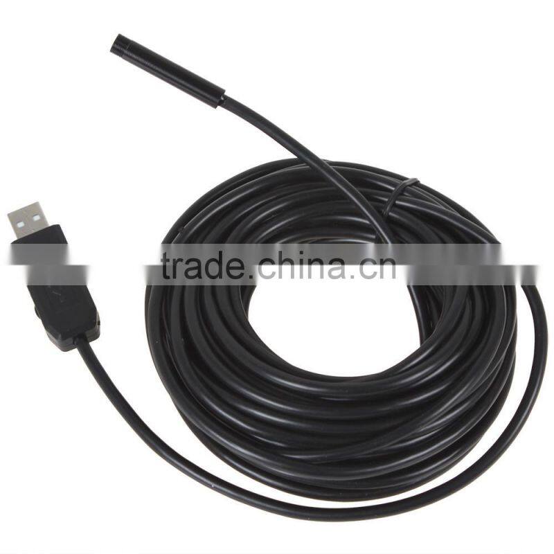 2M Cable Length Endoscope 7mm Lens Waterproof IP67 Mini USB Endoscope Camera Inspection Borescope Tube Snake Scope 6 LEDs