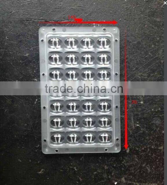 70x140 Degree Acrylic 28w street light led lens for street lamp