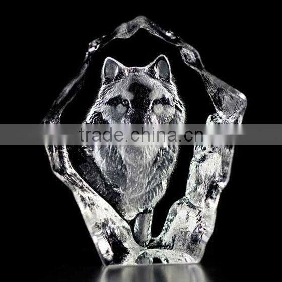 Cat crystal deep carving