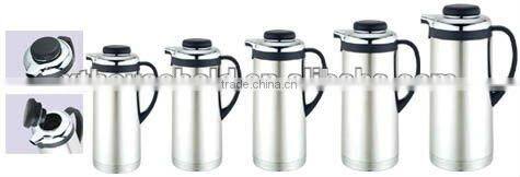 plastic personalized insulated hot thermos coffee pot with glass inner