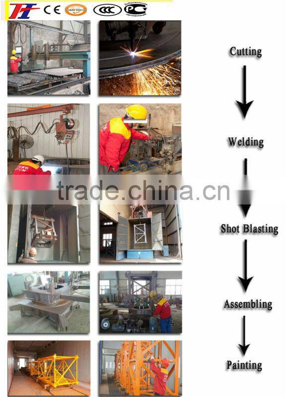 Tower crane mast section/QTZ tower crane supplier