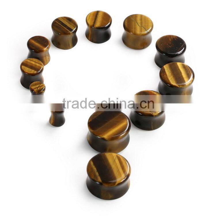 Natural Gemstone Color White Headset Earplug