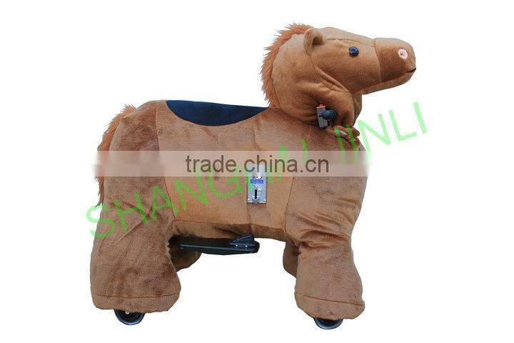 JL-B23 Electric brown horse rides, ride on brown horse, walking brown horse, brown horse scooter,walking animal