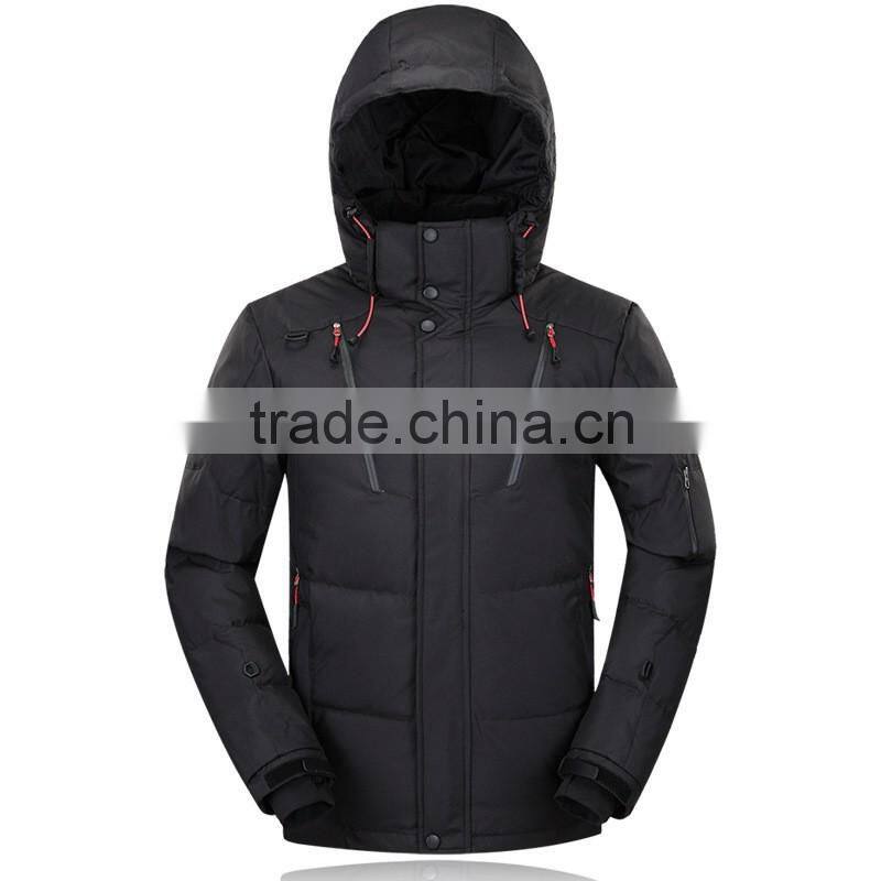 2016 fashion warm polyester for the winter goose down jacket