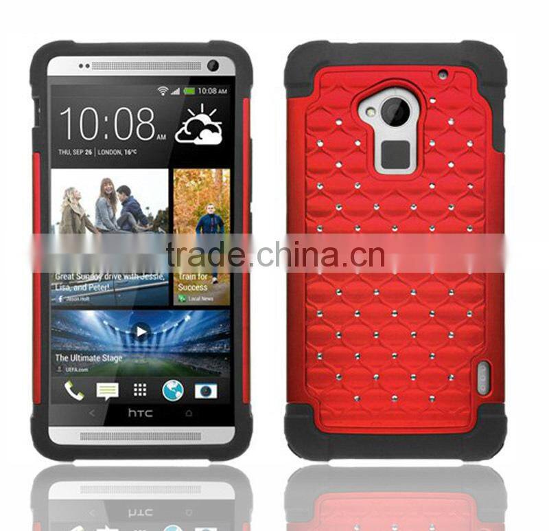 2015 New splendid Luxury Deluxe crystal Case for HTC One Max T6