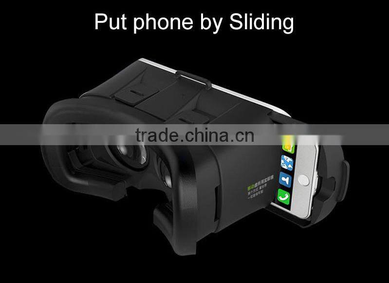 Large Helmet Headset Adjust Cardboard VR BOX FOV 3D VR Virtual Reality 3D Video Glasses For iPhone 6 IOS Android OS