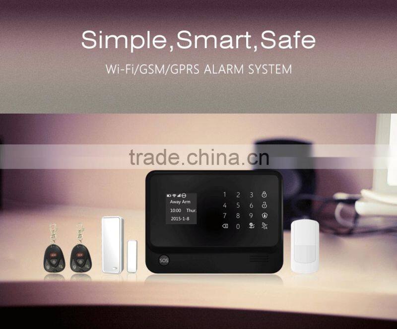Multi-language wireless alarm system work with ip camera & gsm home alarm system smart home wifi alarms instruction in russian