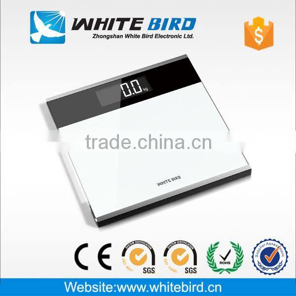 180kg /0.1kg electronic tempered glass digital body weighing bathroom scale