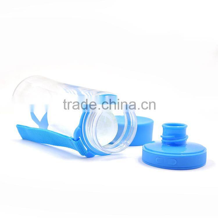 Portable Wide Mouth Custom Logo Plastic Tritan Water Bottle