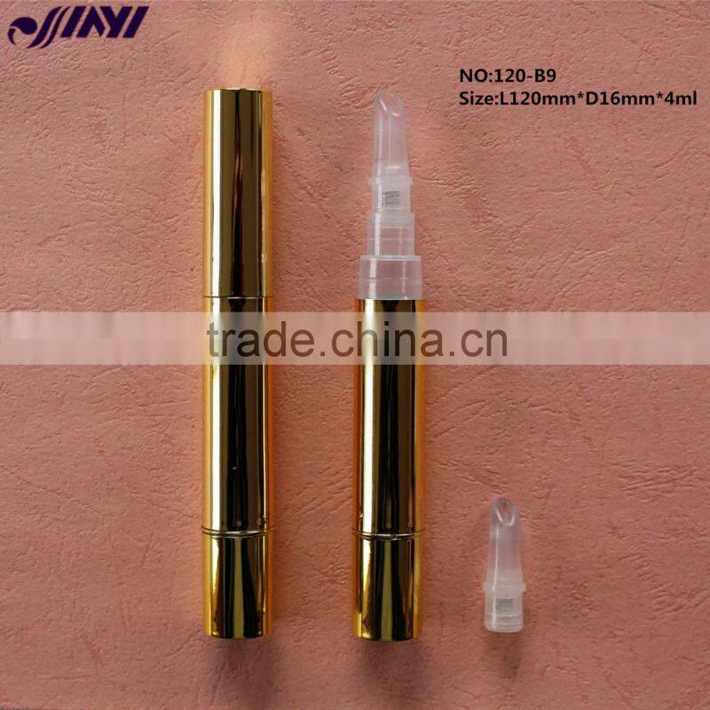 120-B9 Gold-plated empty cosmetic pen ,empty lip gloss pen