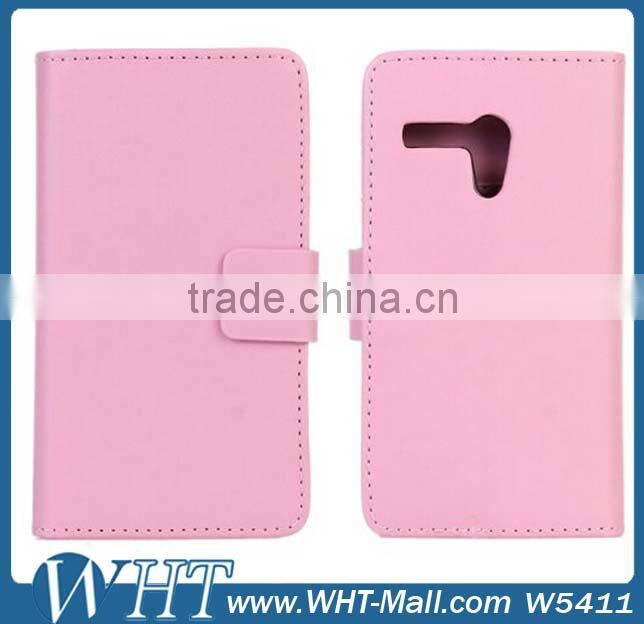 Smooth Skin Flip Cover Case for Motorola Moto G, Wallet Case for Moto G Mobile Phone Case Alibaba Wholesale