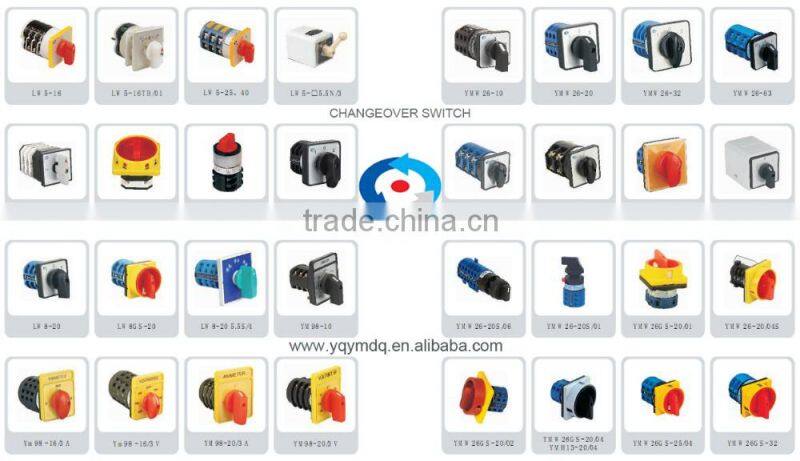 Changeover rotary cam universal switch LW42 LW40 Series 100A 3 poles panel installation electrical high voltage control machine