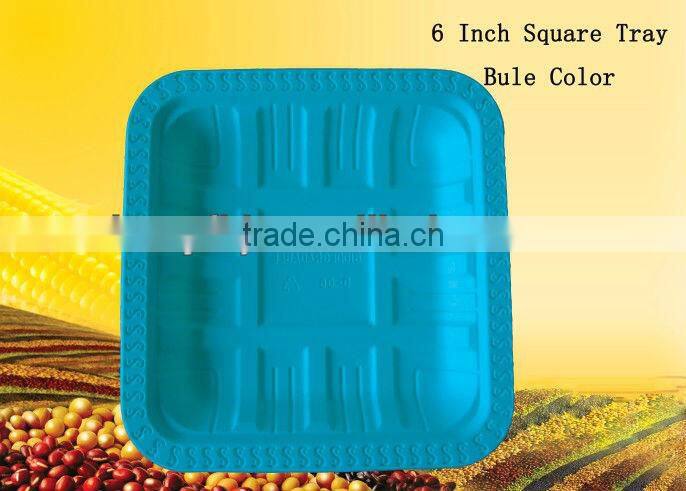 biodegradable disposable eco-friendly 9 inch square food trays