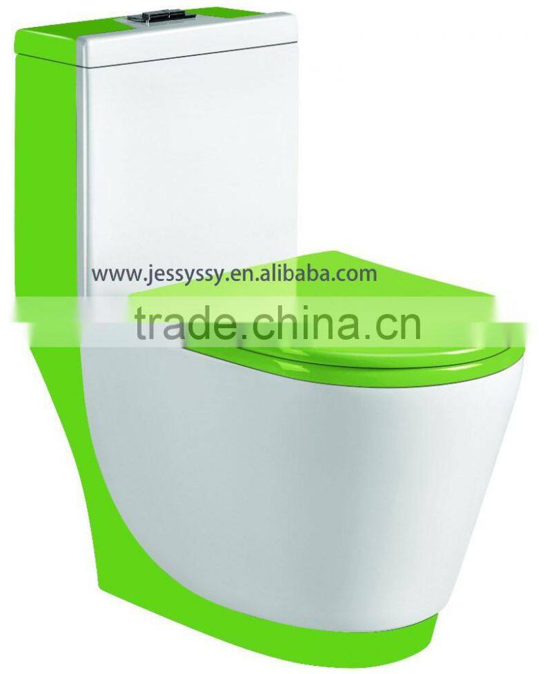 Indian colored water closet green toilet 339