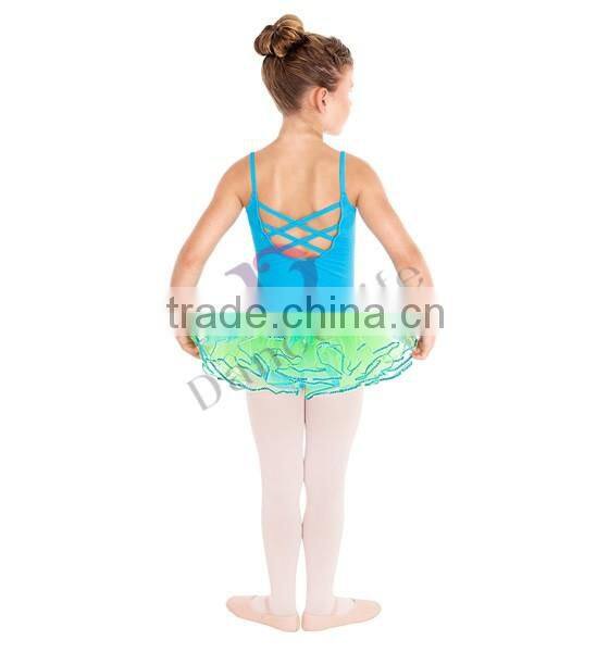 C2040 Rosered girls leotards gymnastics with strapp back kids leotards