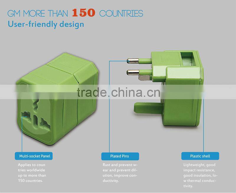 2016 Best Selling Pomotional Multi Electrical Travel Adapter Plug with CE ROHS
