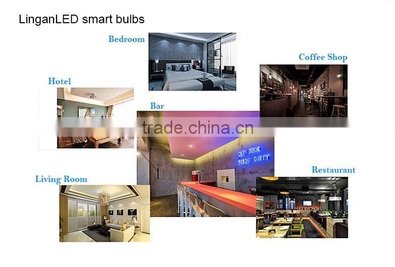 LinganLED smart bulb voice control color changing led light bulb