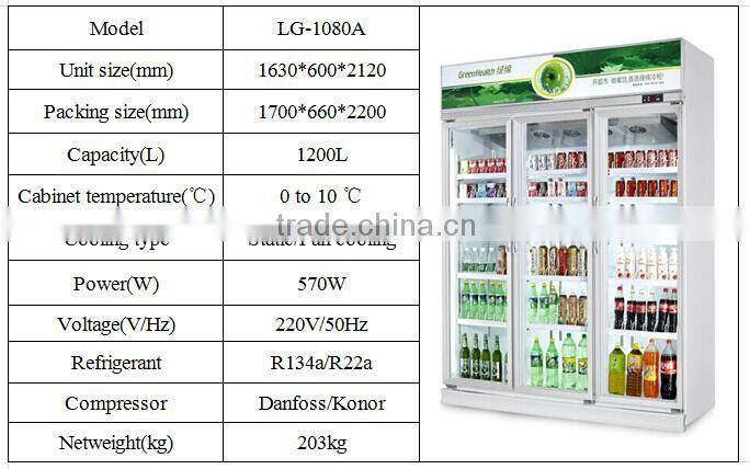 Big beverage cooler/chiller showcase