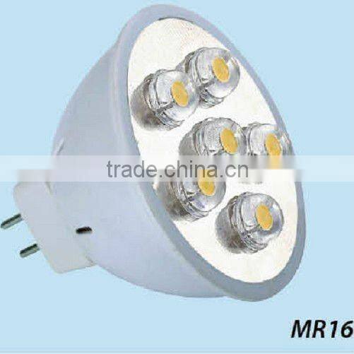 MR16 220-240V 2W 6PCS 115LM 2900K-7000K ceramic LED spot light