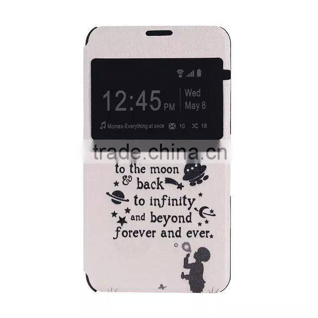 PU sublimation print custom cell phone case for SONY E4 edge