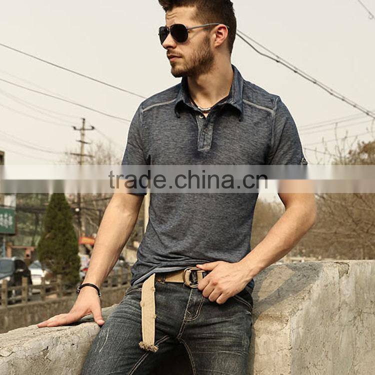 Wholesale Short Sleeve Mens Tops Men Polo T-shirts and Embroidery Design or T Shirts With Collars