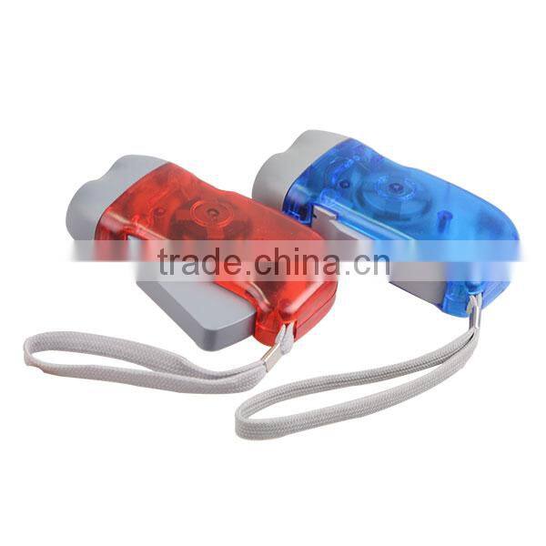 ABS Plastic LED Bulb Hand Charge Torch Light