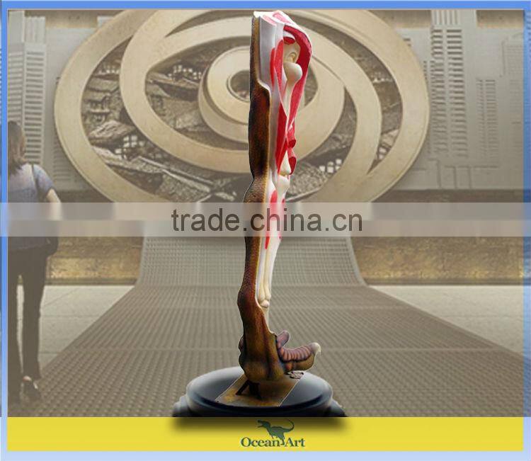 New style! New arrival! Fiber glass specimen that is the leg of the dinosaur, you will know the dinosaur very well