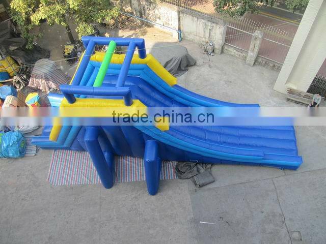 0.55mm pvc tarpaulin giant inflatable zorb ball ramp for commercial use