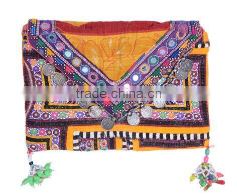 Vintage Wallet Hand Embroidered Clutch