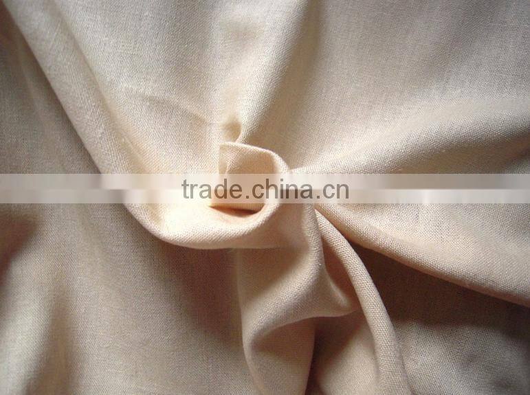 China supply linen rayon blended dyed fabric 10*10/44*38