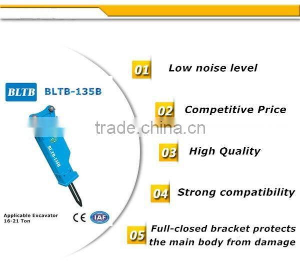 BLTB-135B Hydraulic Road Breaker Hammer for 16 to 21 ton excavator
