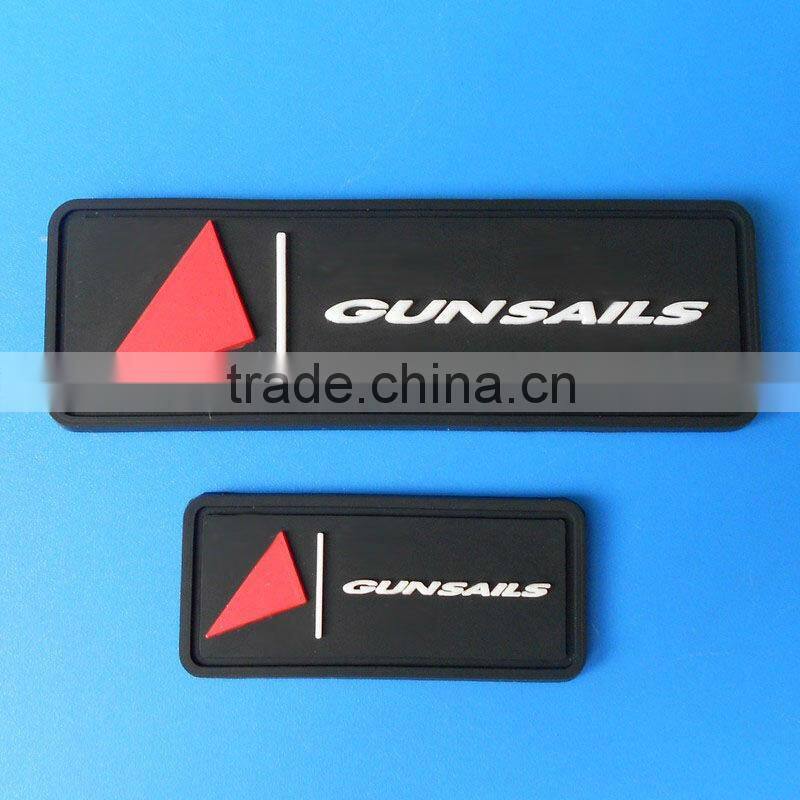 custom logo 3d clear rubber badge silicone label patches for clothes
