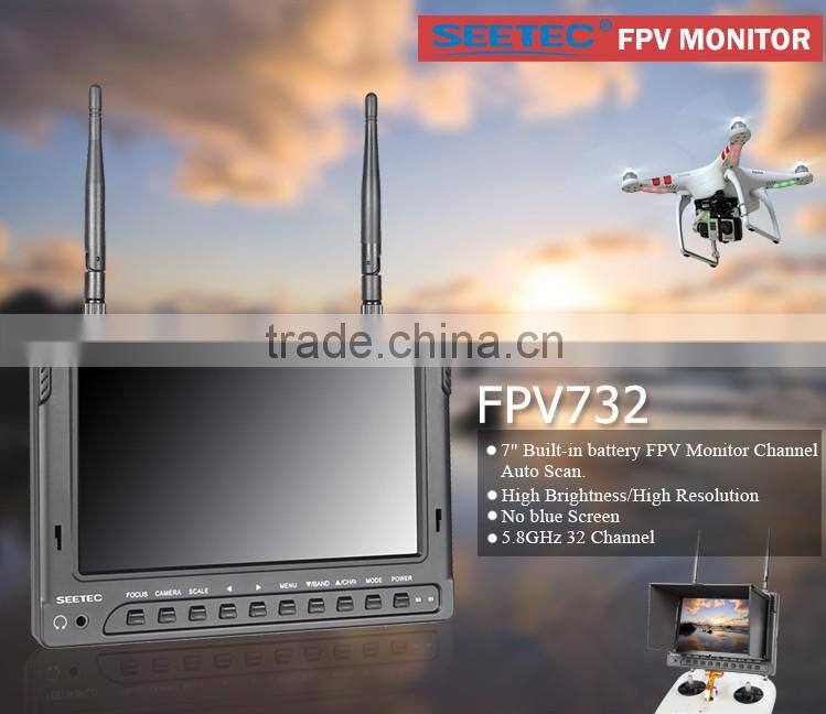 7 inch fpv radio transmitter mini camera rc hexacopter airplane uav lcd wireless monitor smart drone