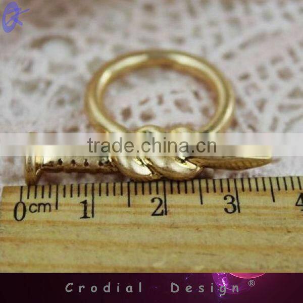 2013 Cheap Wholesale Alibaba Express Newest Design Fashion Metal Nail Ring For Women Fashion Accessoies