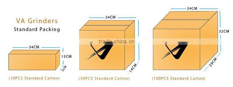 VA Herb Grinder with Pollen Catcher with 34 Teeth for Fine Grinding - 4 Pieces zinc alloy weed grinder