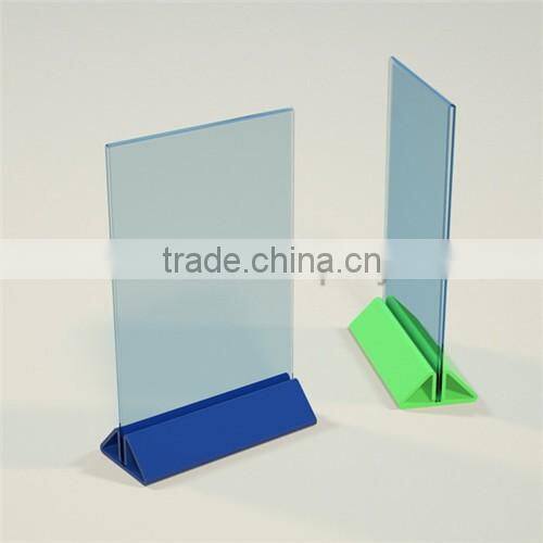 excellent T shaped acrylic menu stand/acrylic menu holder/a4 acrylic sign holder manufacturer