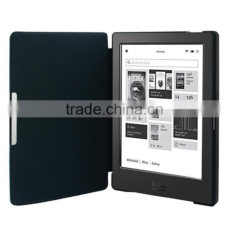 Hot Selling Genuine Leather Smart Case Cover For Kobo Aura Customs Genuine Leather Cheap Mobile Phone Case