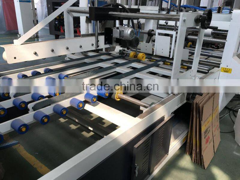 High Speed Automatic Corrugated Carton Box Stapler Stitching Folder Machine