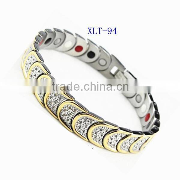 3000 energy power Titanium Magnetic Therapy Bracelet Wristband