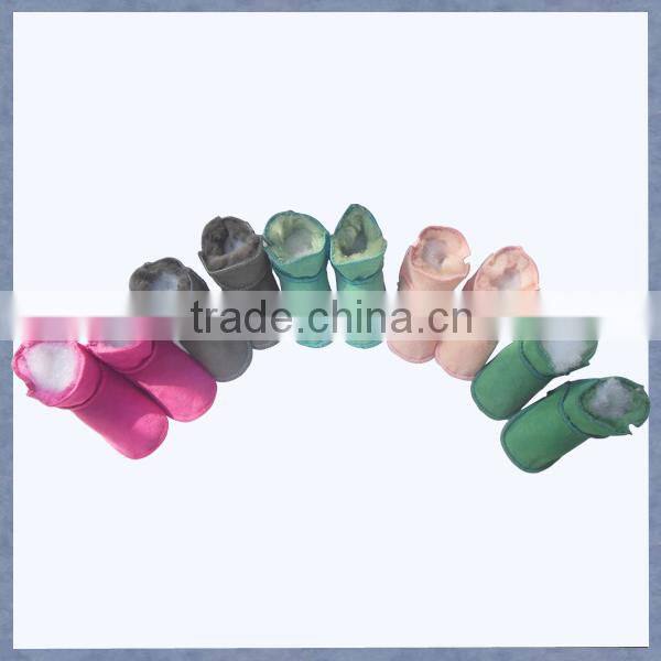 Wholesale hot pink color winter baby girl shoes